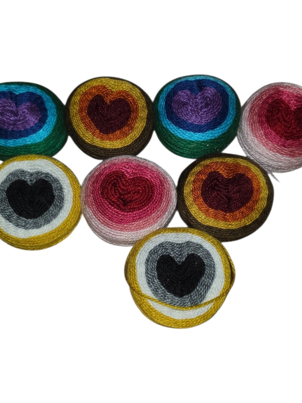 Lion Brand Mandala Craft Cake Yarn Lot 8 ALL 4 Colors Discontinued Rare